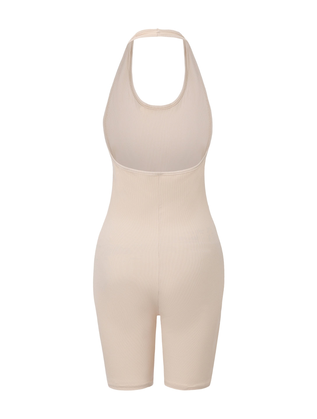 Karolin | Gerippter Body mit Neckholder und tiefem Rückenausschnitt