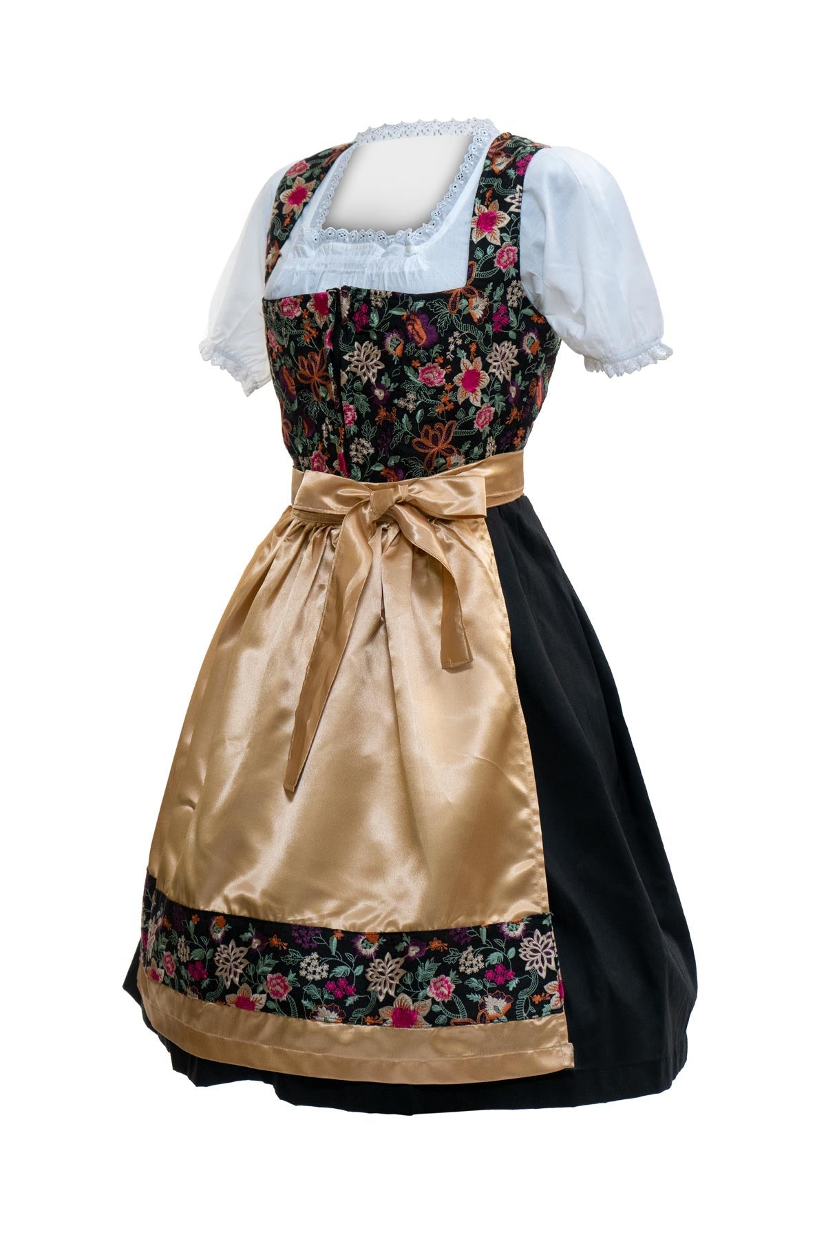 Lea | Bezauberndes goldenes Frühlings Dirndlkleid