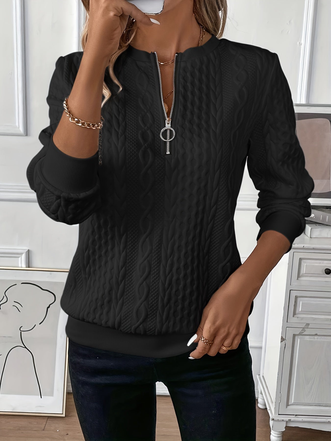Florina | Pullover mit Reißverschluss