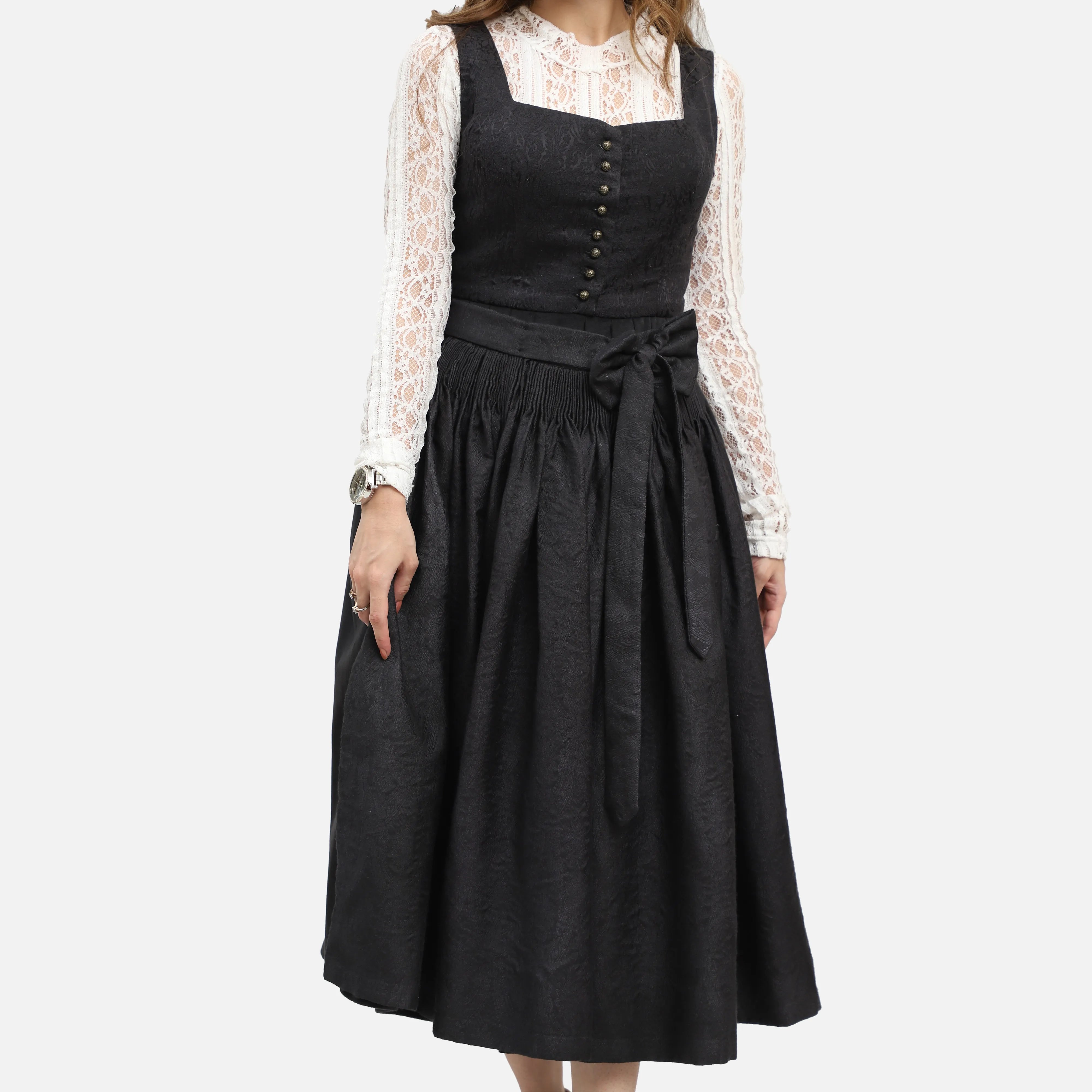 Black Dirndl Dress Timeless Delight
