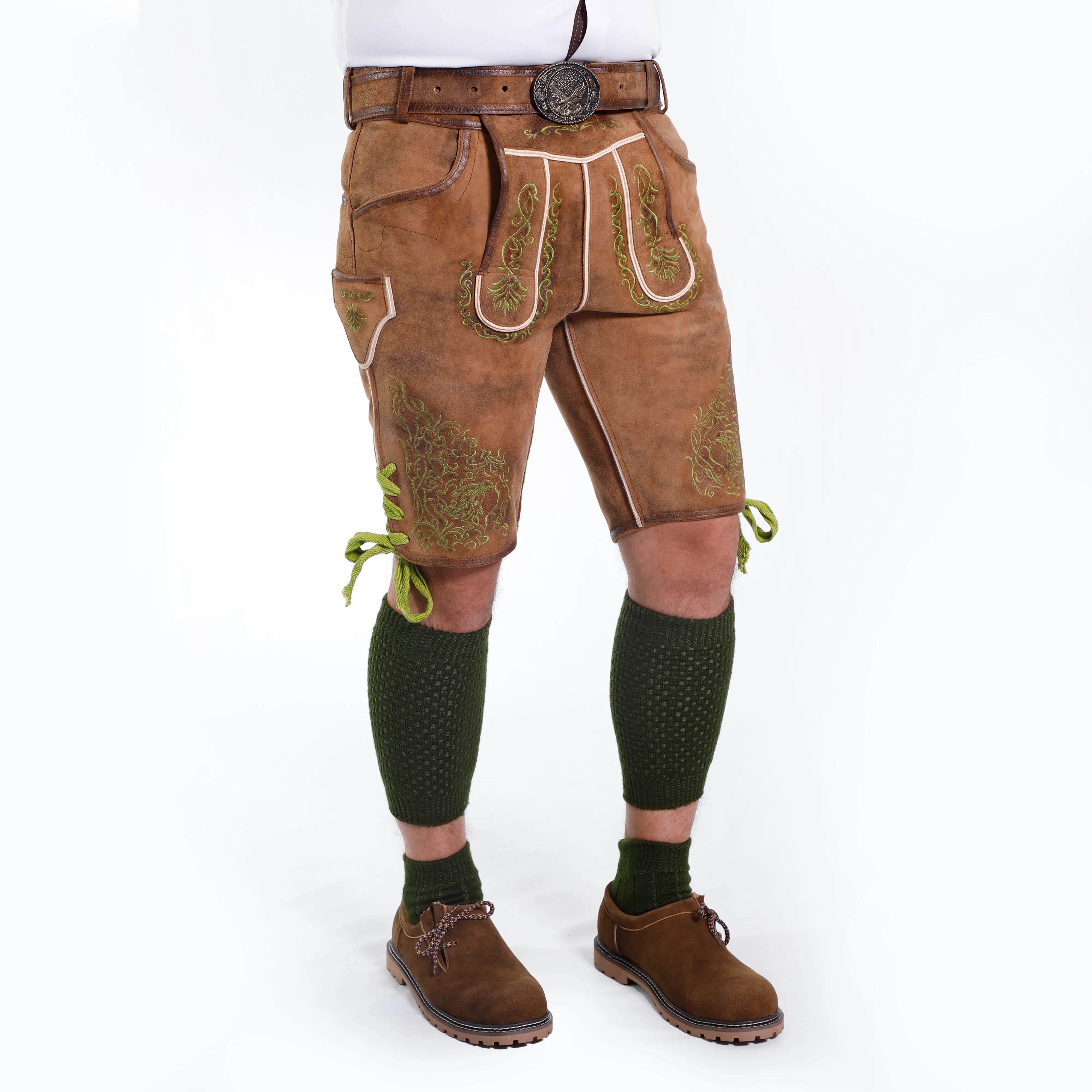 Lucas | Herrenhose aus braunem Hirschleder
