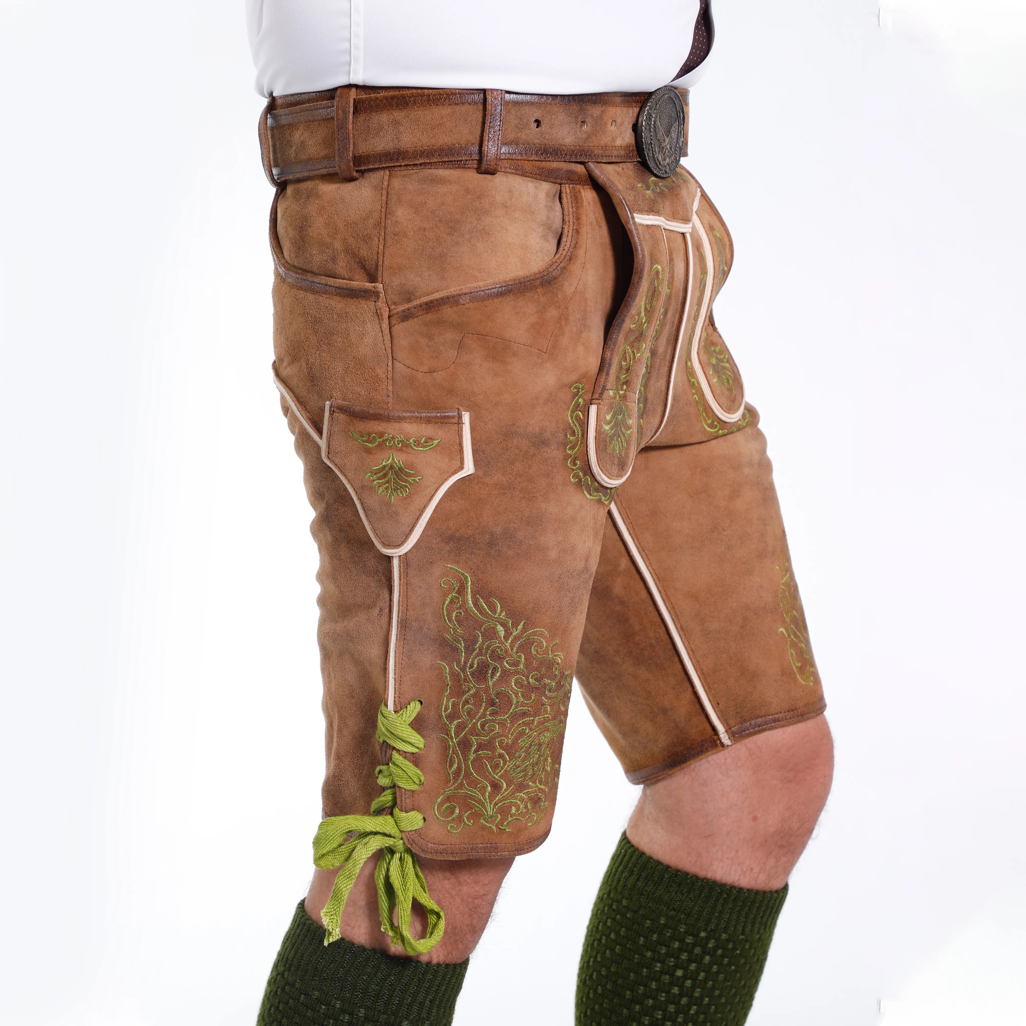 Lucas | Herrenhose aus braunem Hirschleder