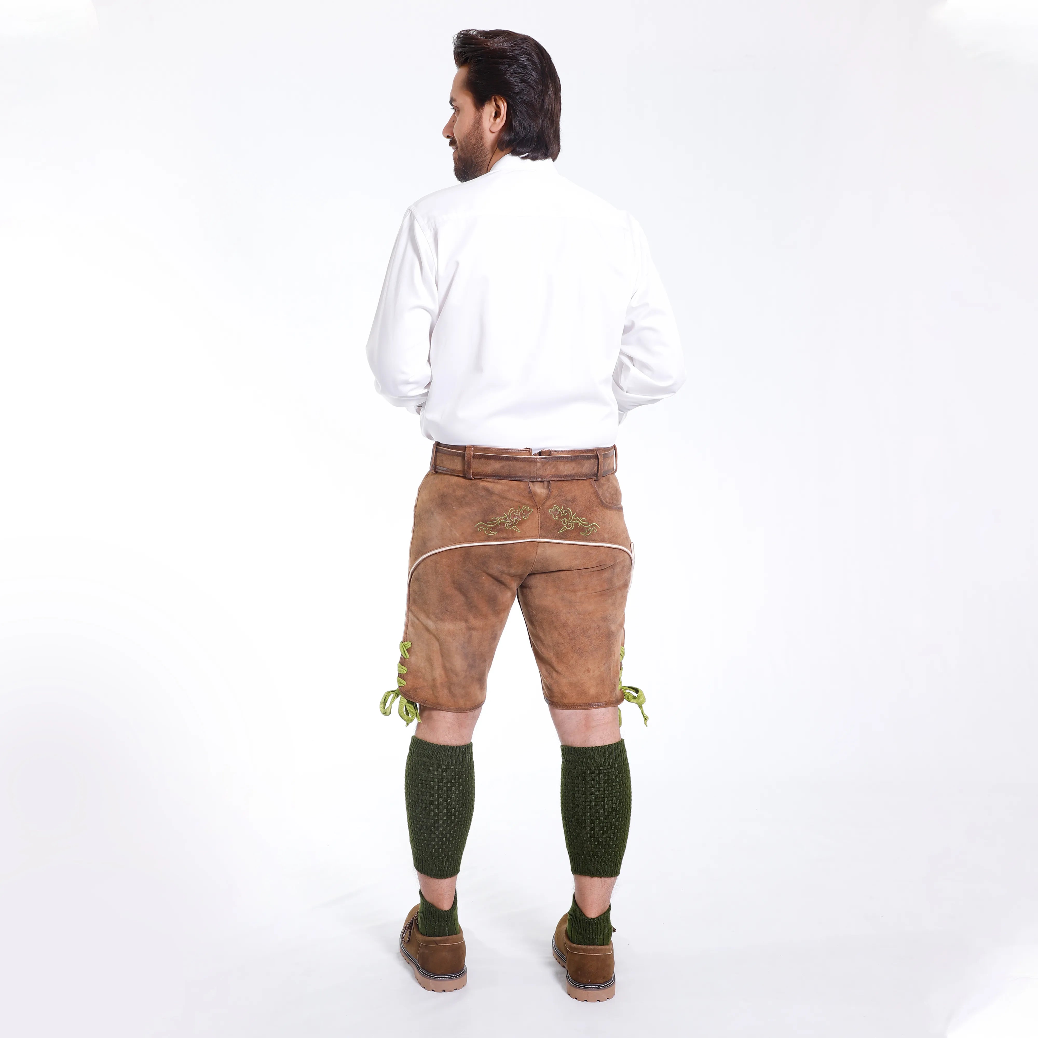 Lucas | Herrenhose aus braunem Hirschleder
