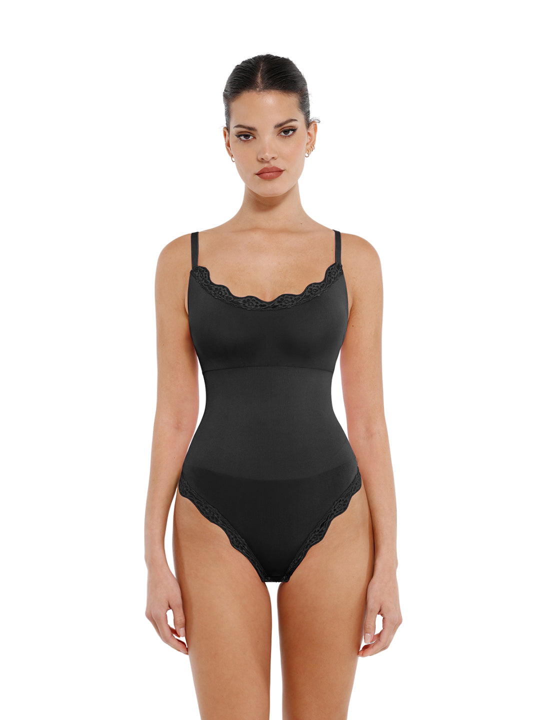 Susanne | Nahtloser Body mit Schnürung und String