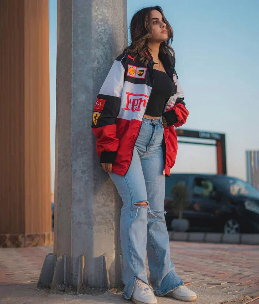 Abby | Sportliche Ferrari Racer Jacke