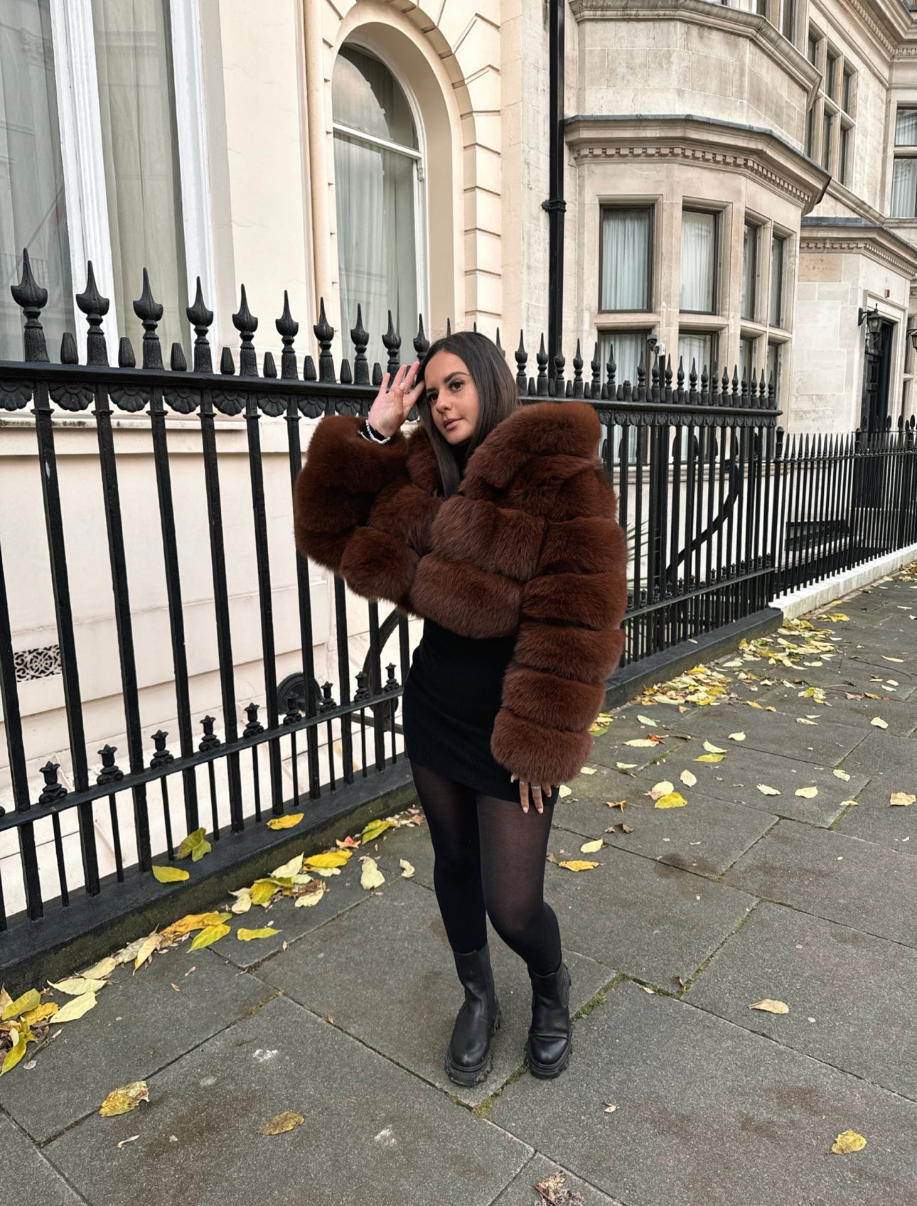 silver fox coat