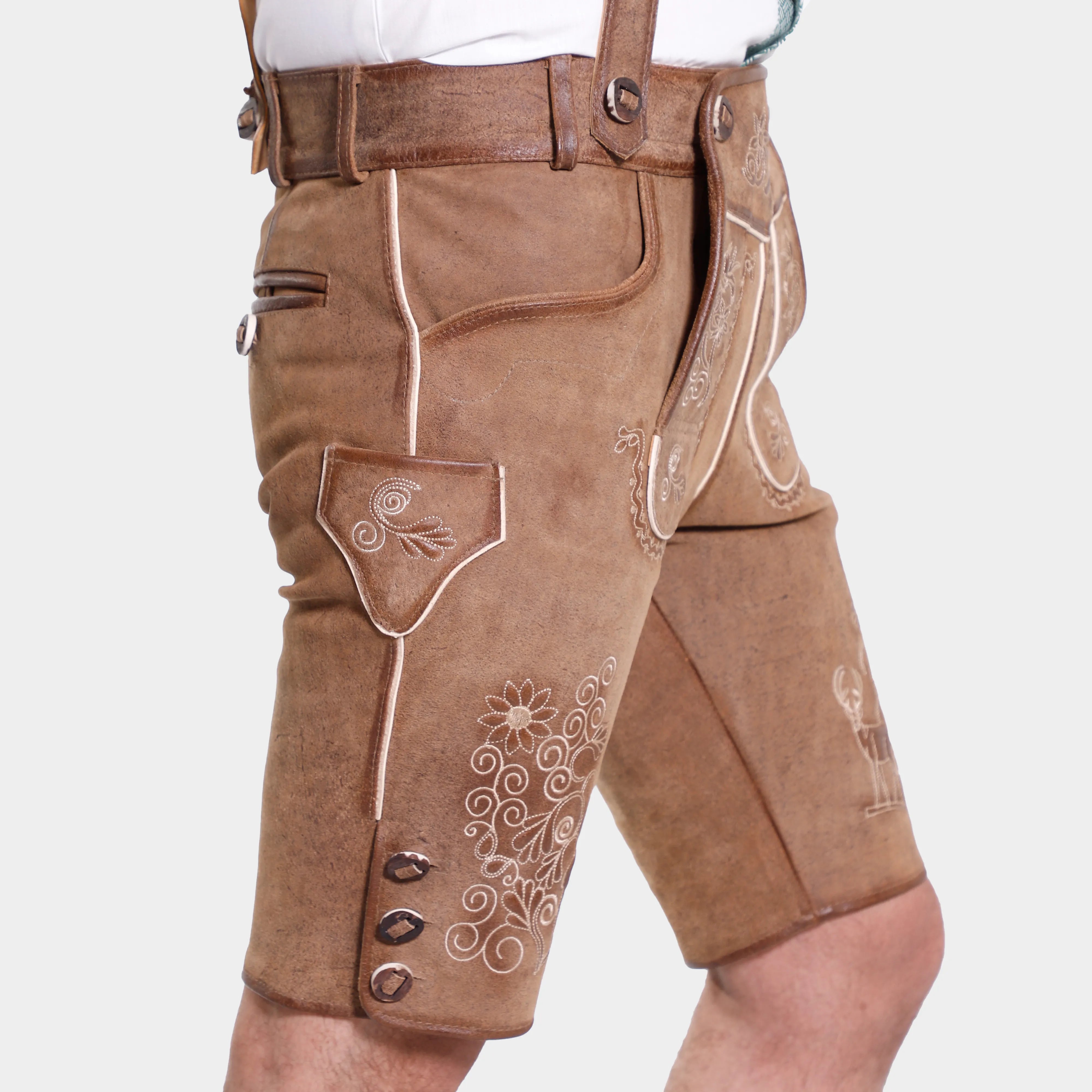 Patrick | Herrenhose aus braunem Leder
