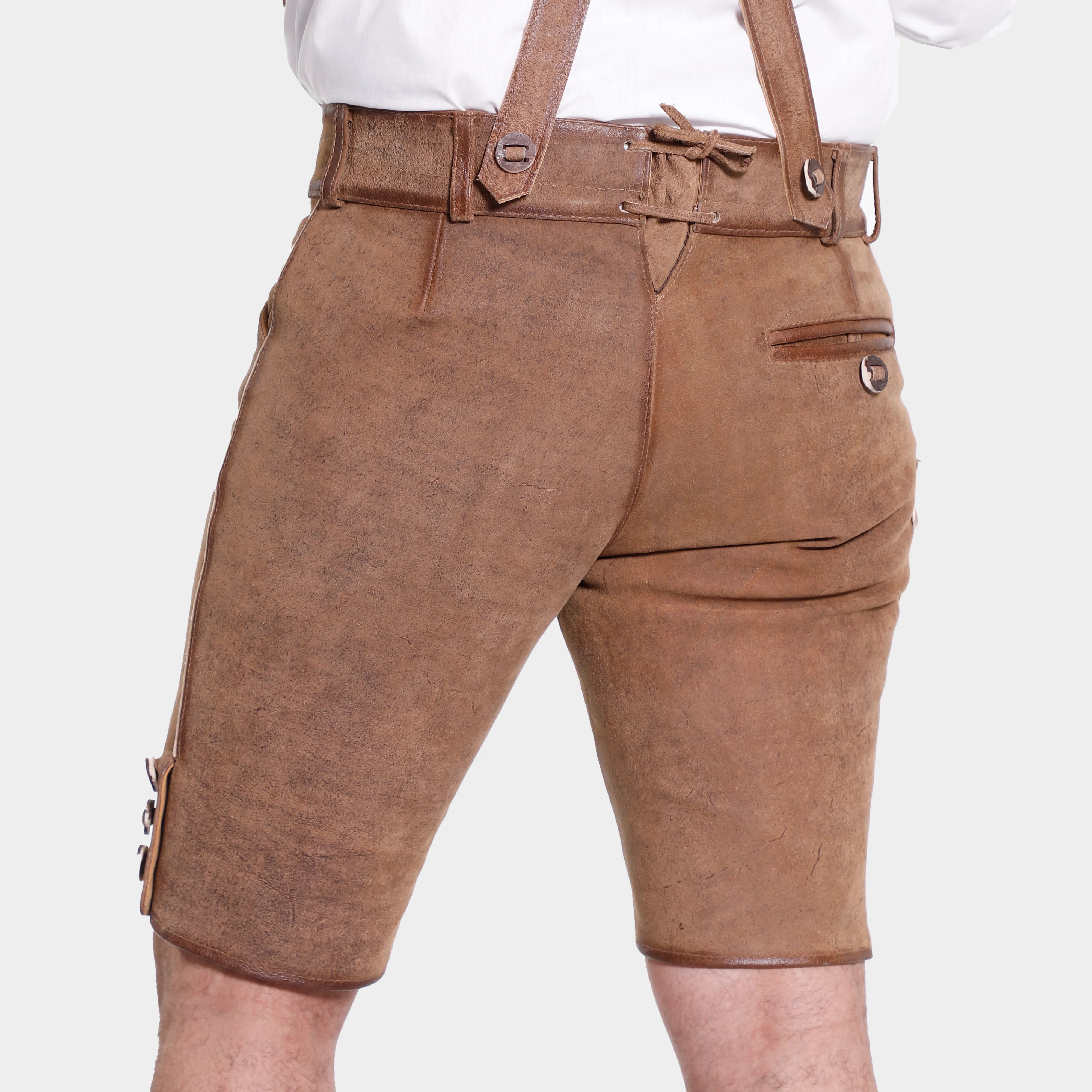 Patrick | Herrenhose aus braunem Leder