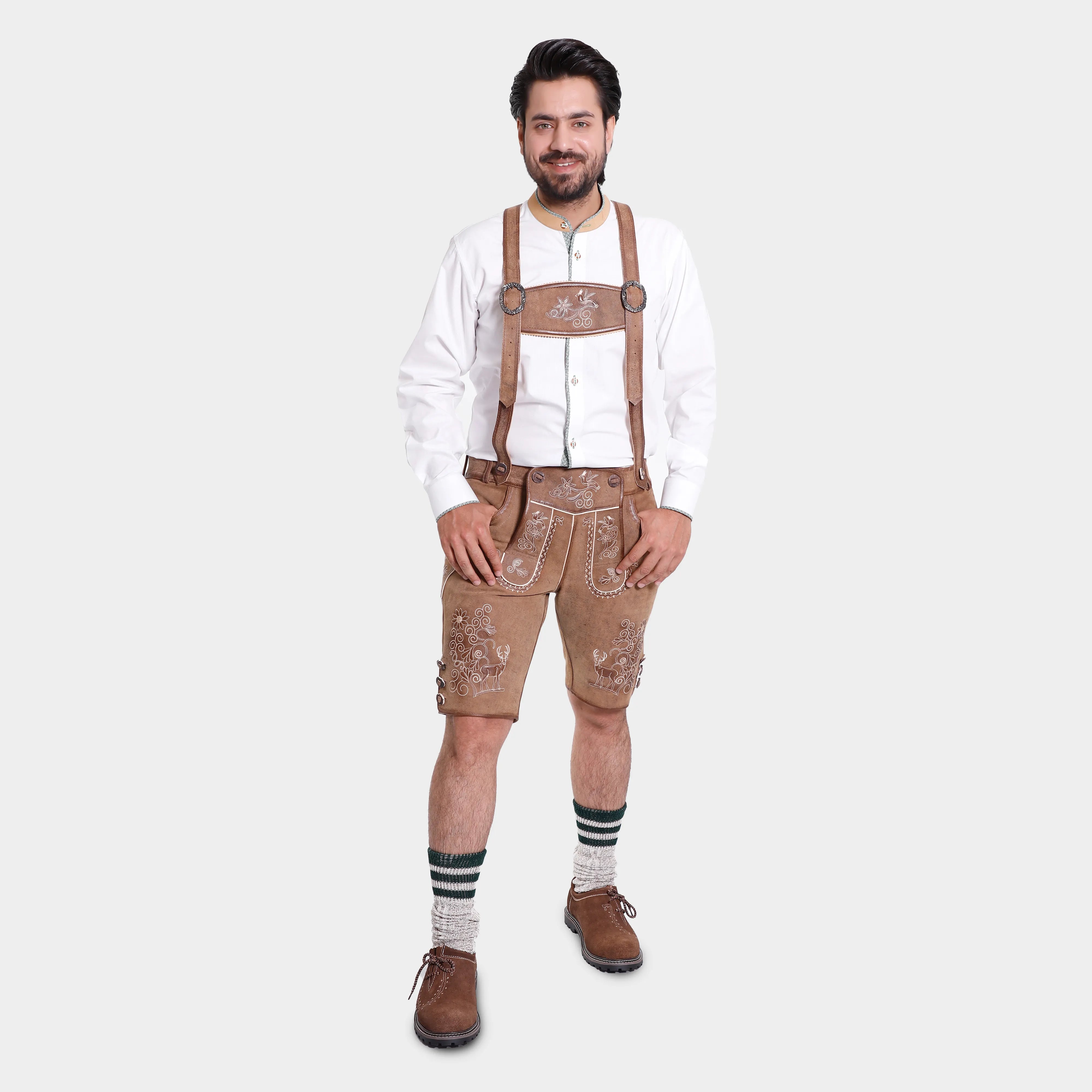 Patrick | Herrenhose aus braunem Leder