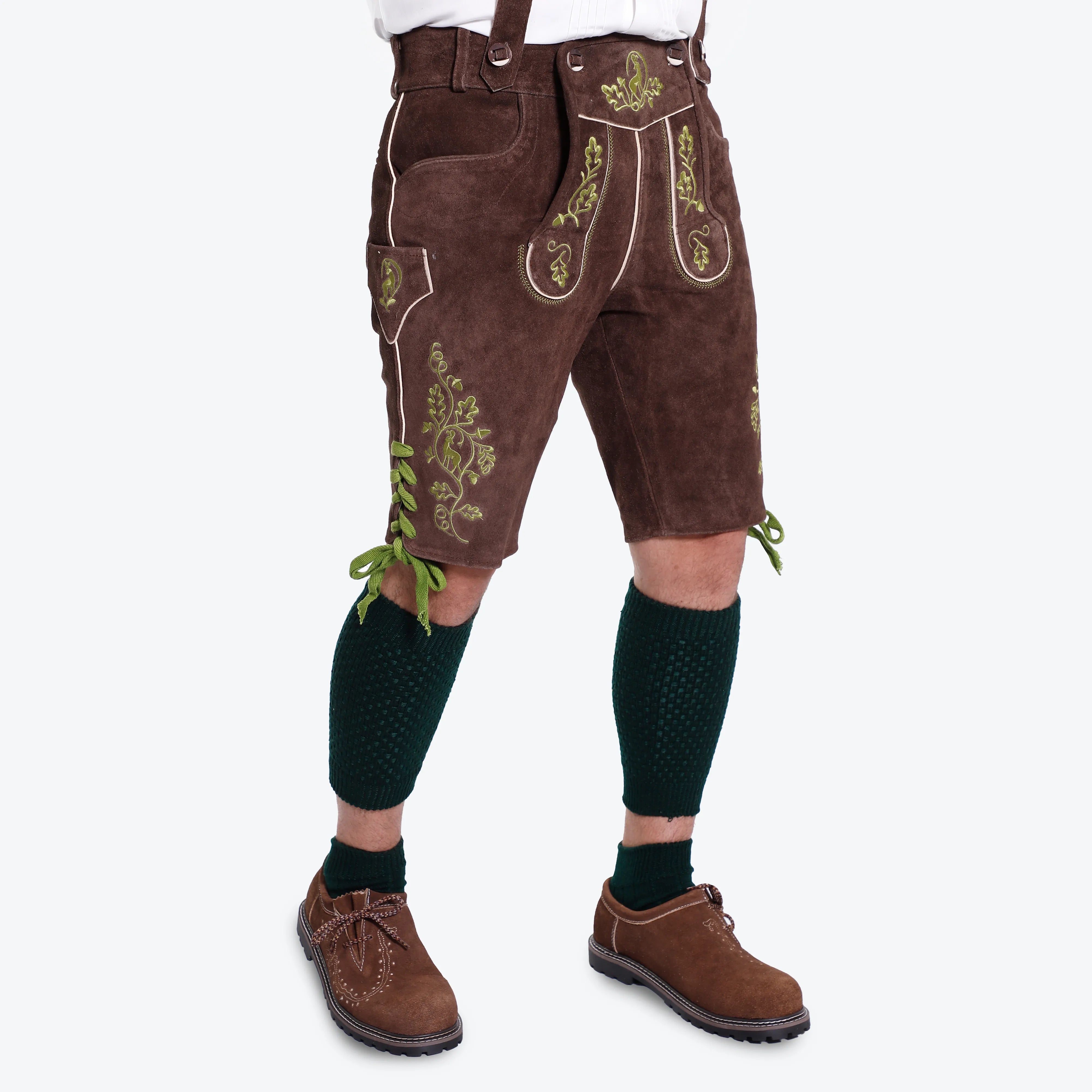 Stefan | Kastanienbraune Herren-Lederhose
