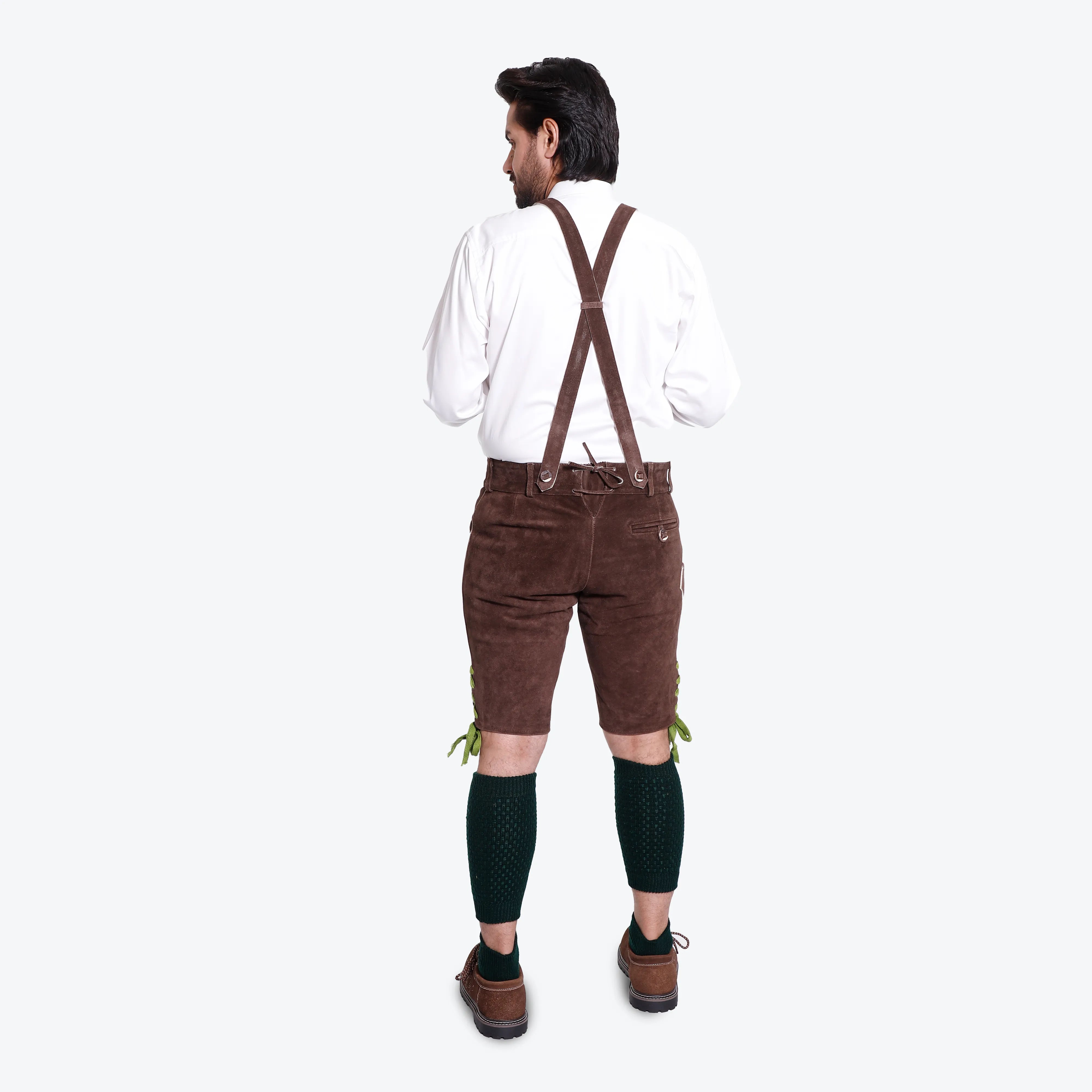 Stefan | Kastanienbraune Herren-Lederhose