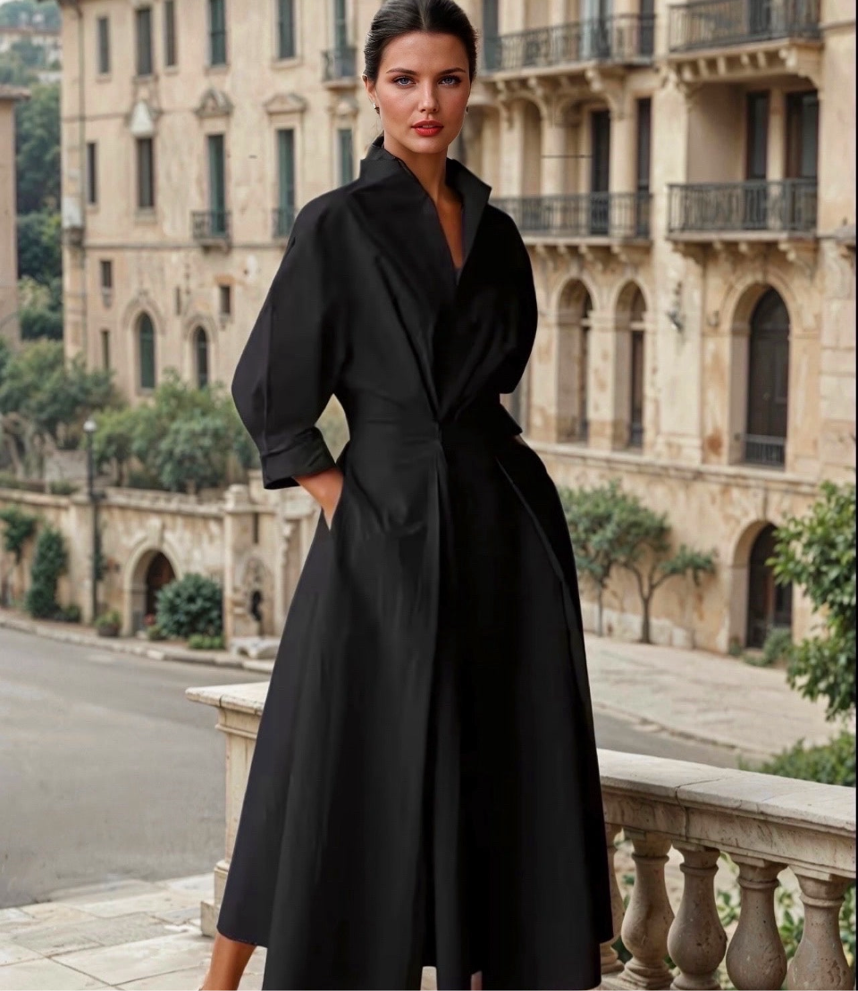 Natasha | Elegantes ärmes Midi Kleid