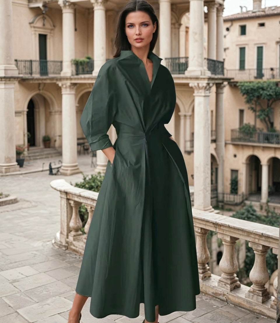 Natasha | Elegantes ärmes Midi Kleid