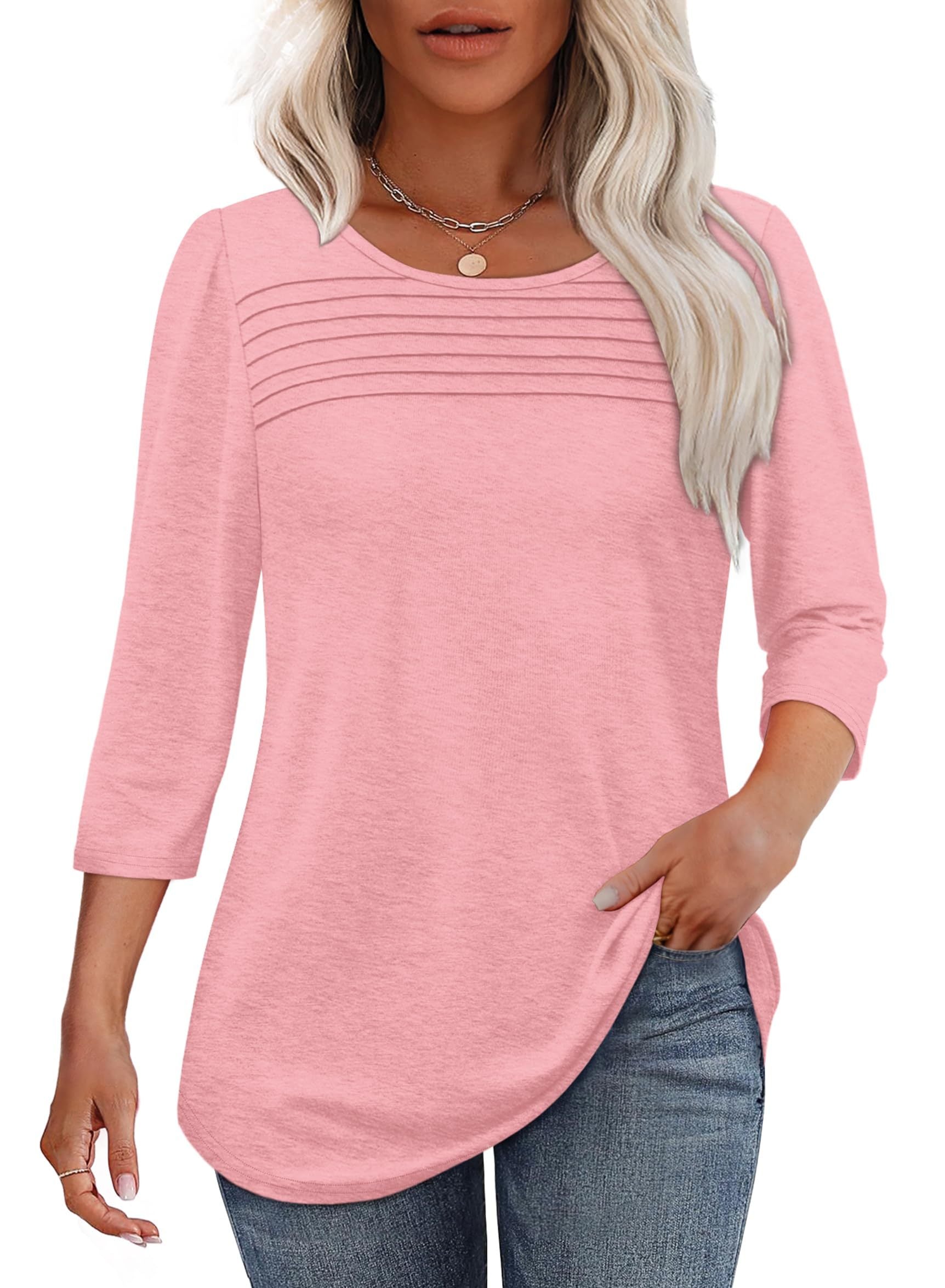 Sophia | Faltenbluse im Mühelosen Stil