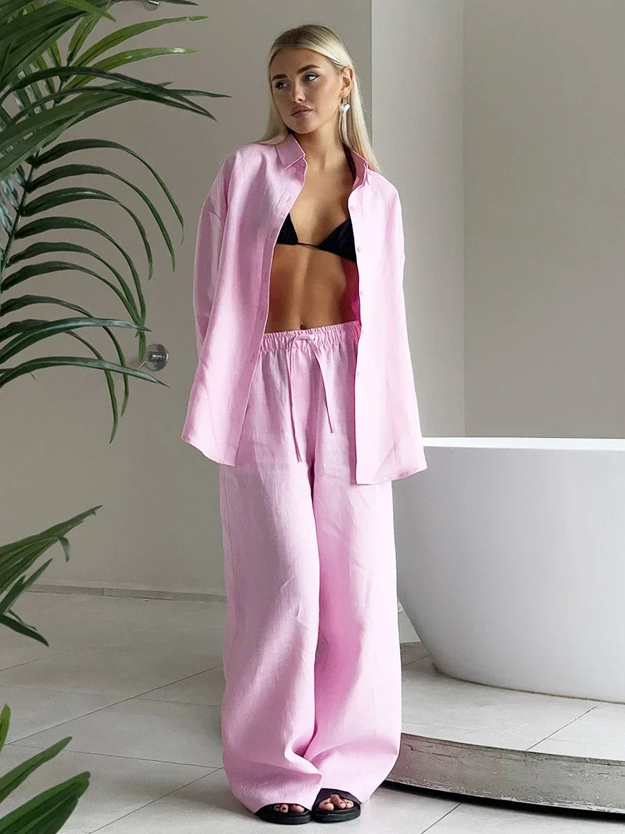 Bella | Zweiteiler Hose und Oberteil Sommer Set-3