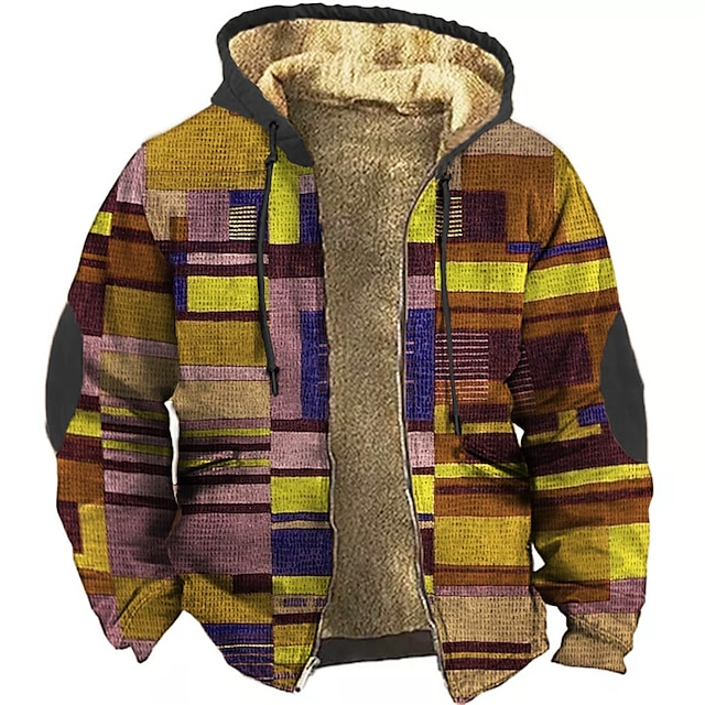 John | Colorblock Strickjacke mit Kapuze