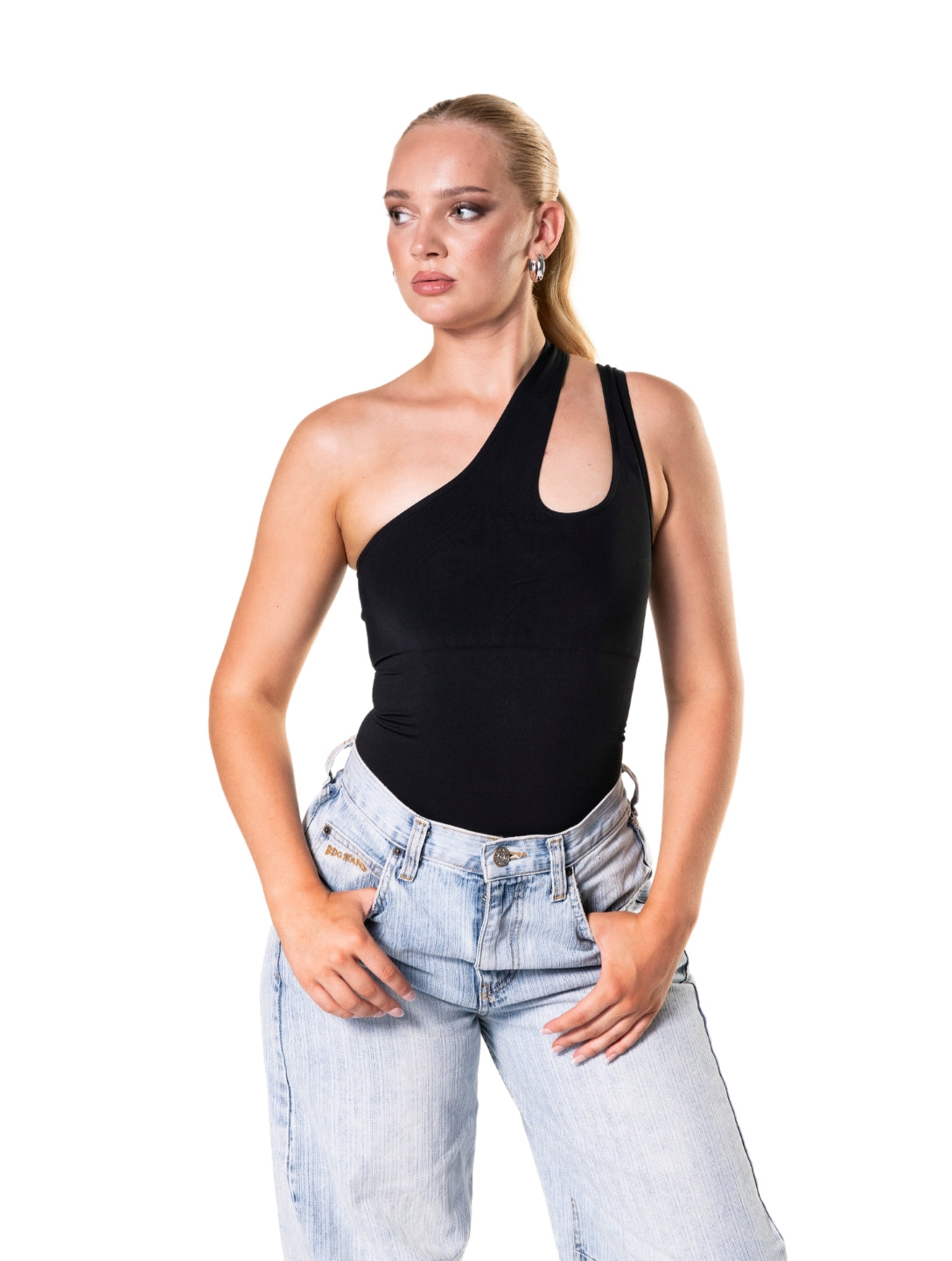 Monika | Ein-Schulter-Shapewear- Bodiesuit