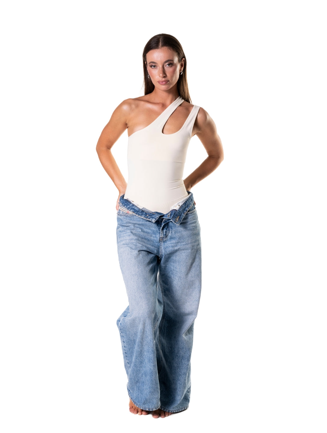 Monika | Ein-Schulter-Shapewear- Bodiesuit