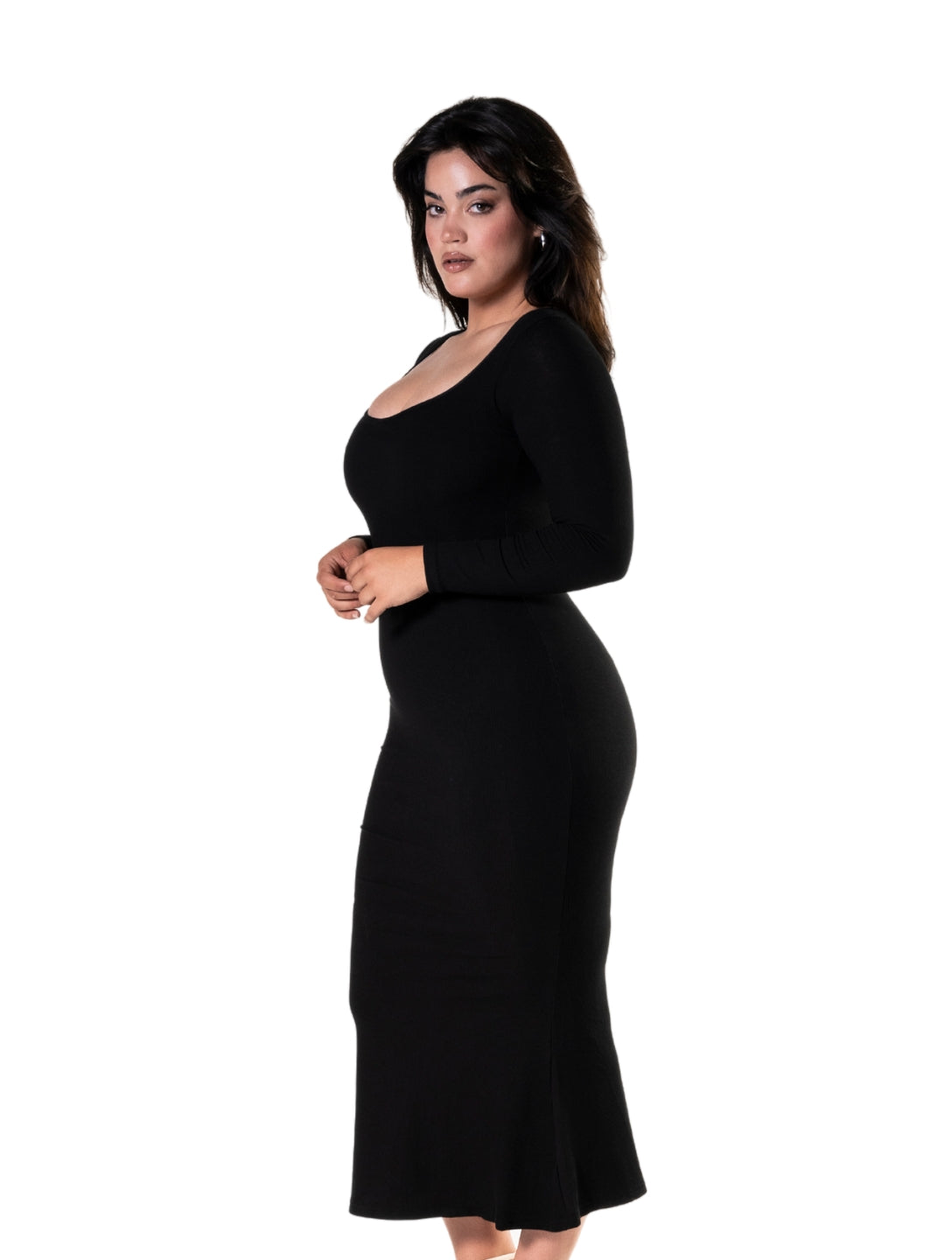 Laura | Langärmliges, figurformendes Shapewear-Kleid