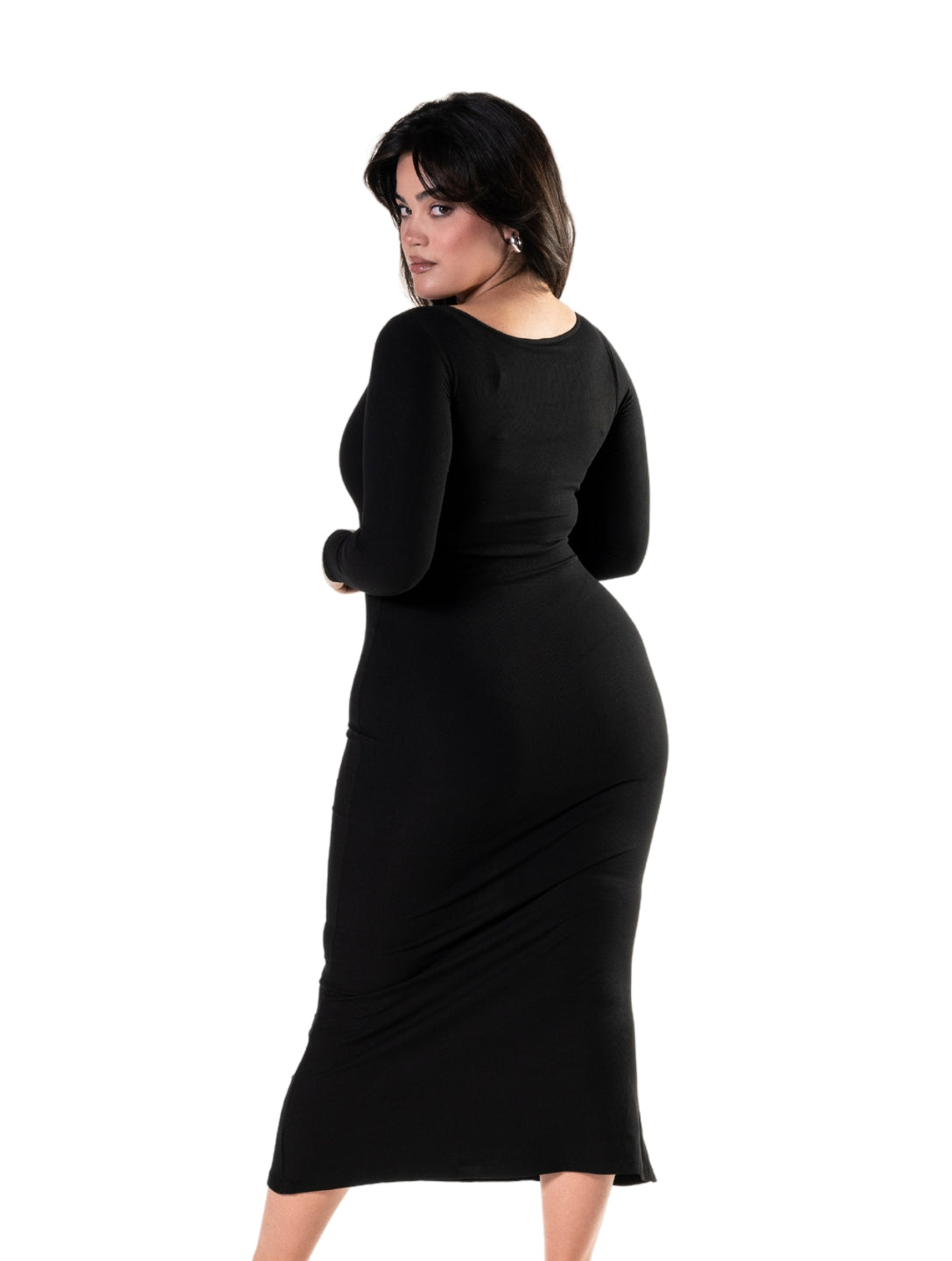 Laura | Langärmliges, figurformendes Shapewear-Kleid