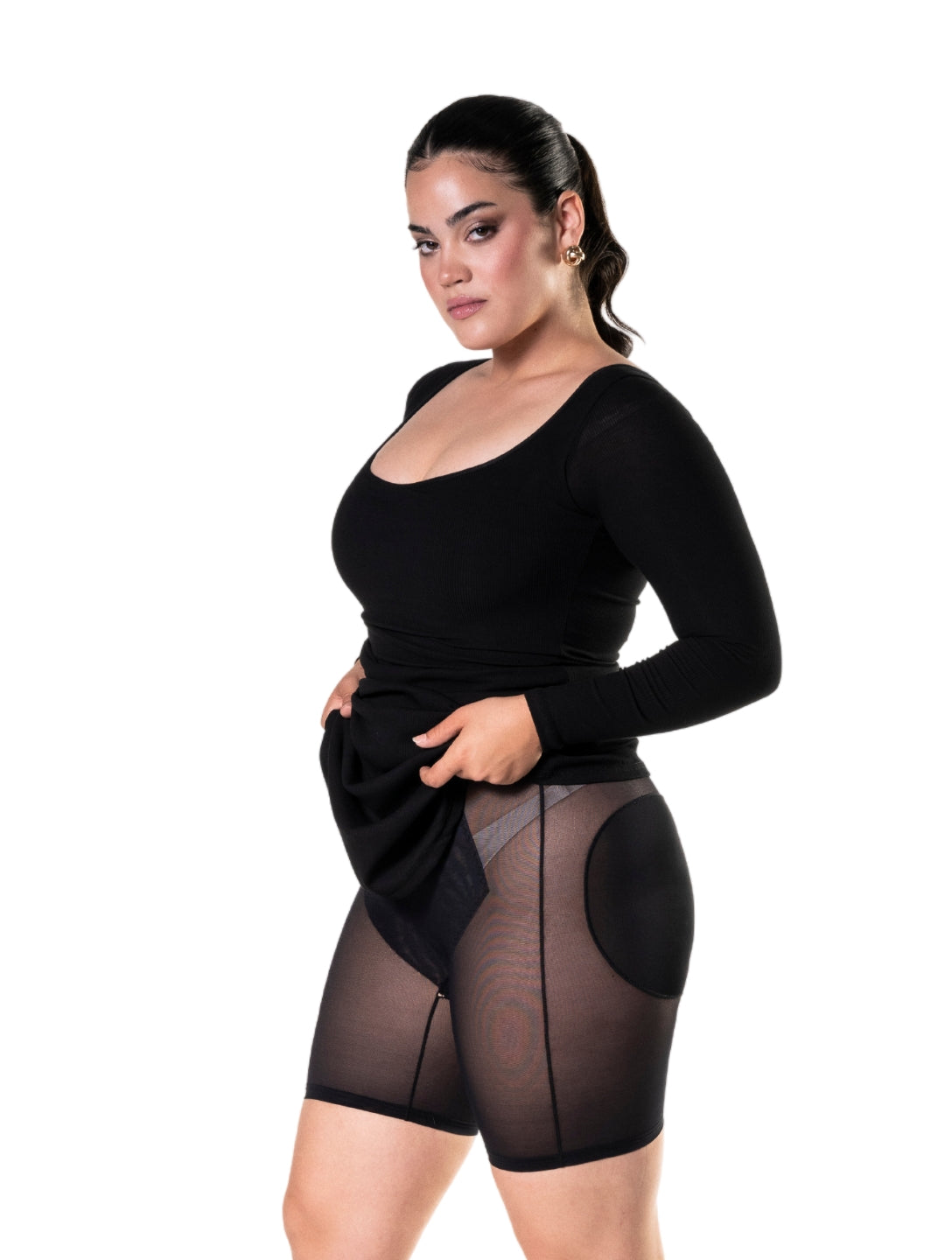Laura | Langärmliges, figurformendes Shapewear-Kleid