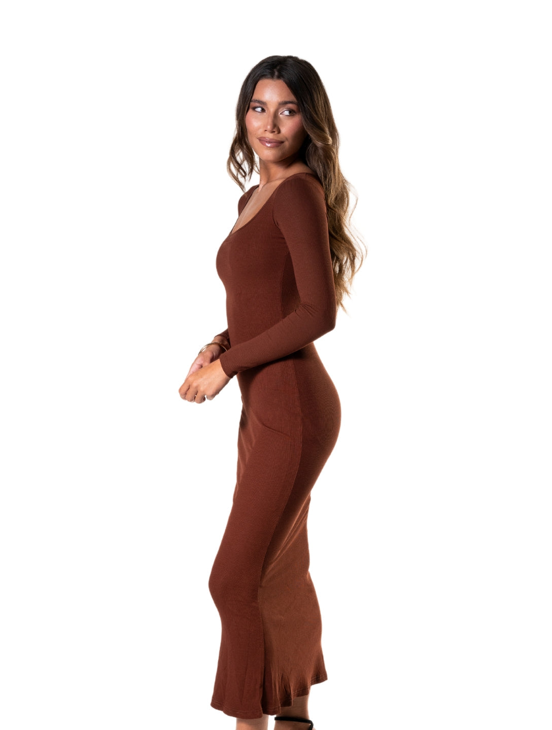 Laura | Langärmliges, figurformendes Shapewear-Kleid