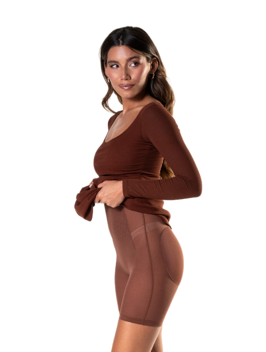 Laura | Langärmliges, figurformendes Shapewear-Kleid