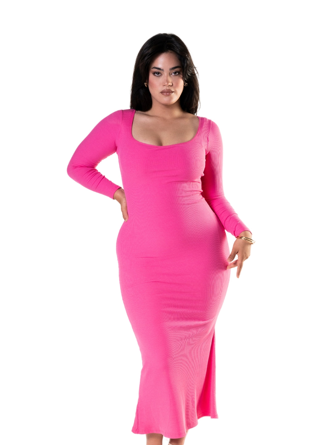 Laura | Langärmliges, figurformendes Shapewear-Kleid