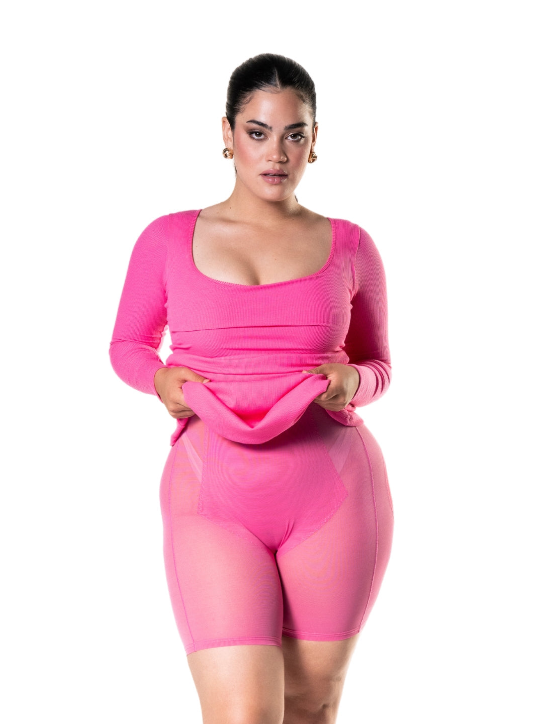 Laura | Langärmliges, figurformendes Shapewear-Kleid