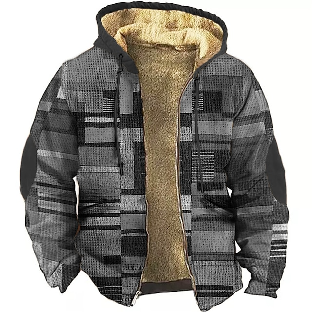 John | Colorblock Strickjacke mit Kapuze
