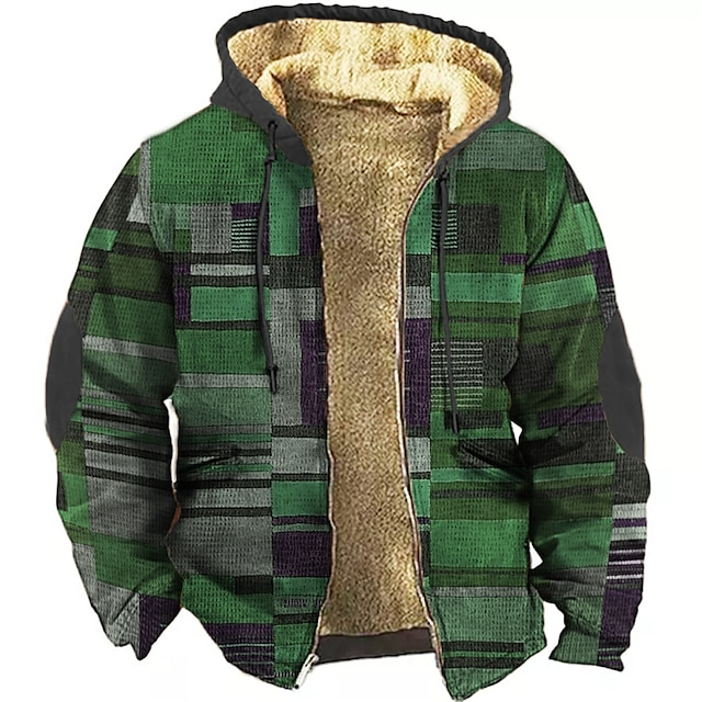 John | Colorblock Strickjacke mit Kapuze