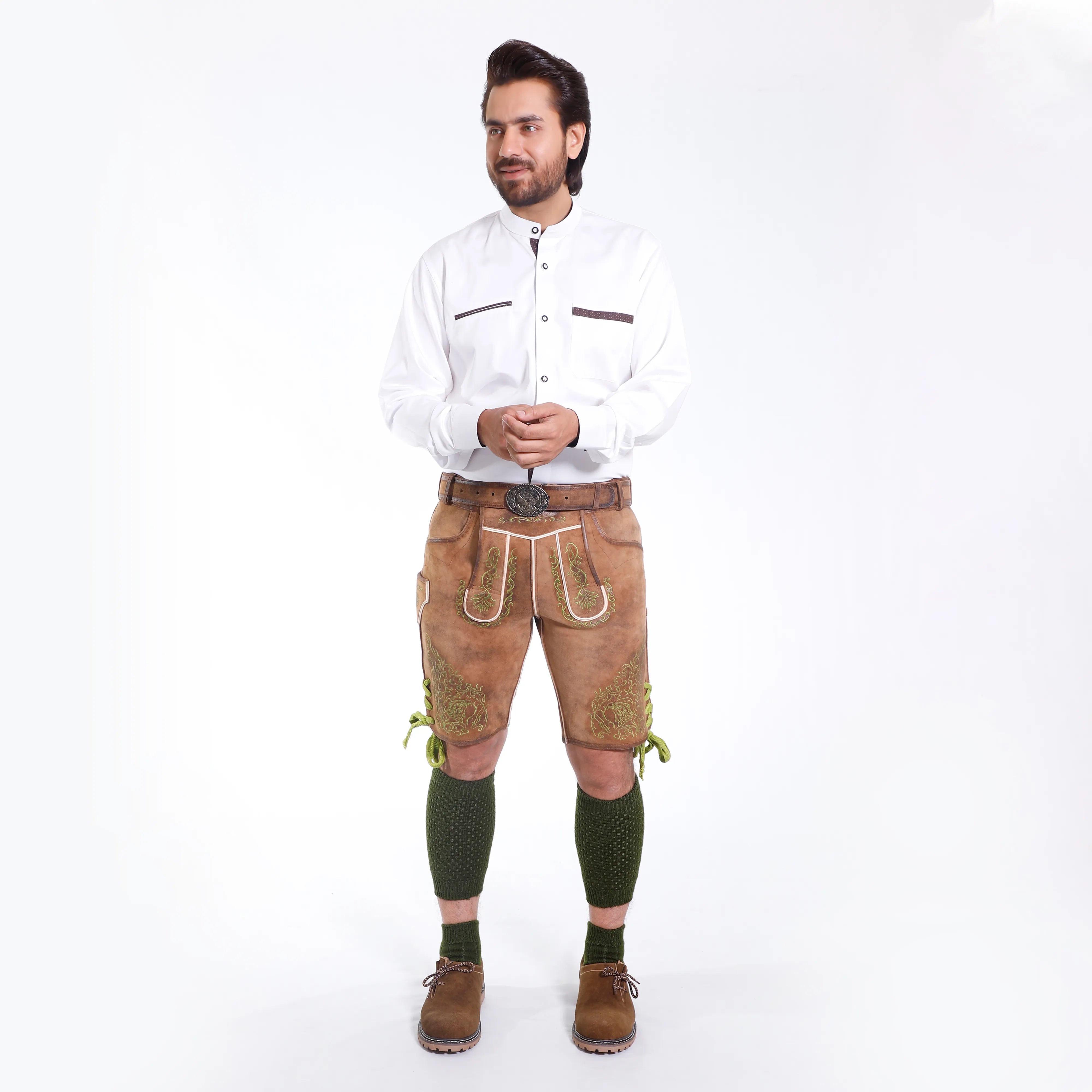 Lucas | Herrenhose aus braunem Hirschleder