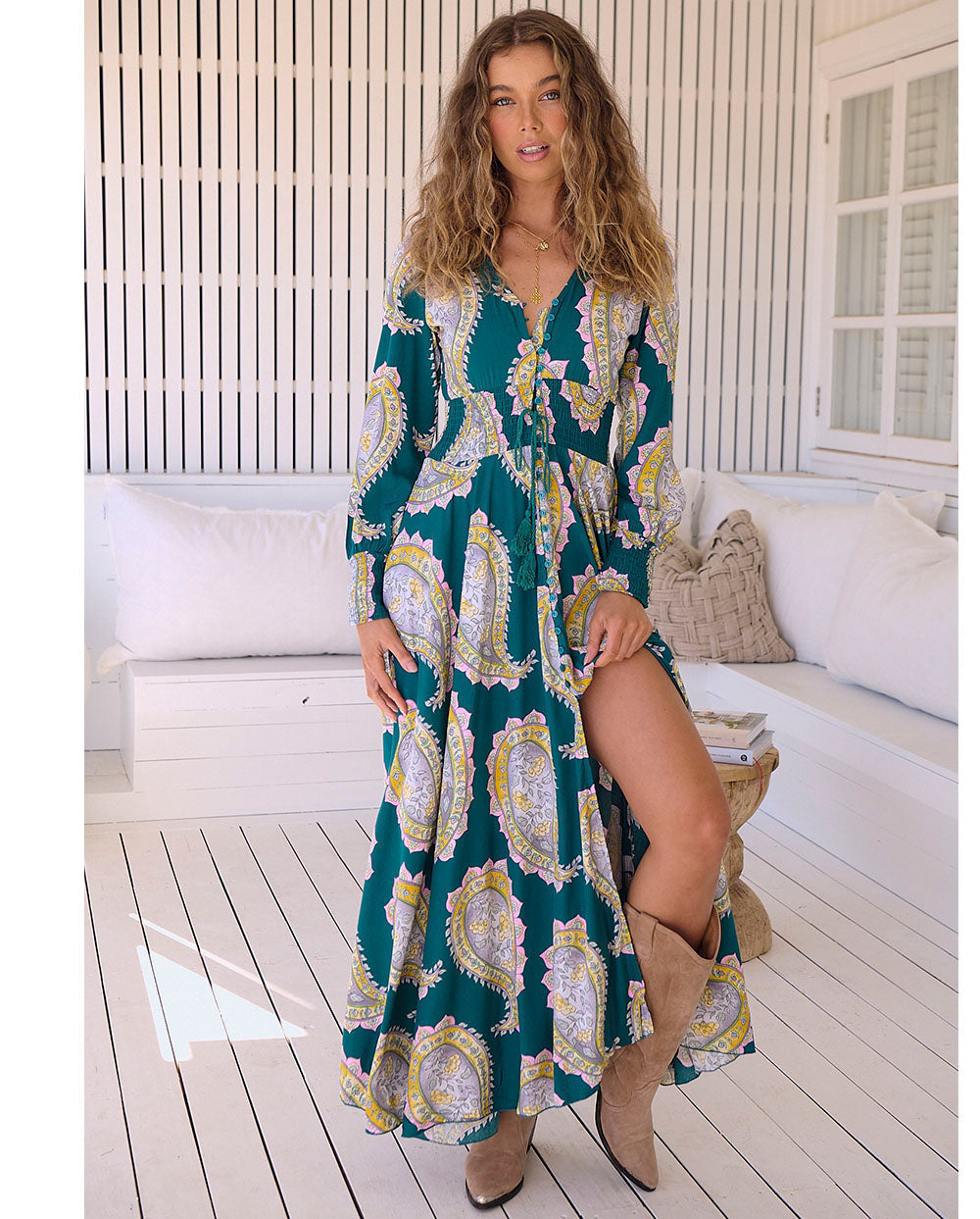 Gnade | Langarm Maxi Kleid