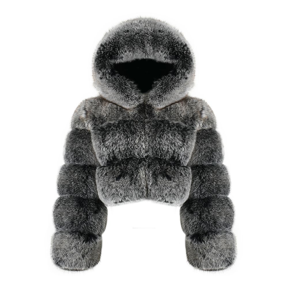 black fur coat
