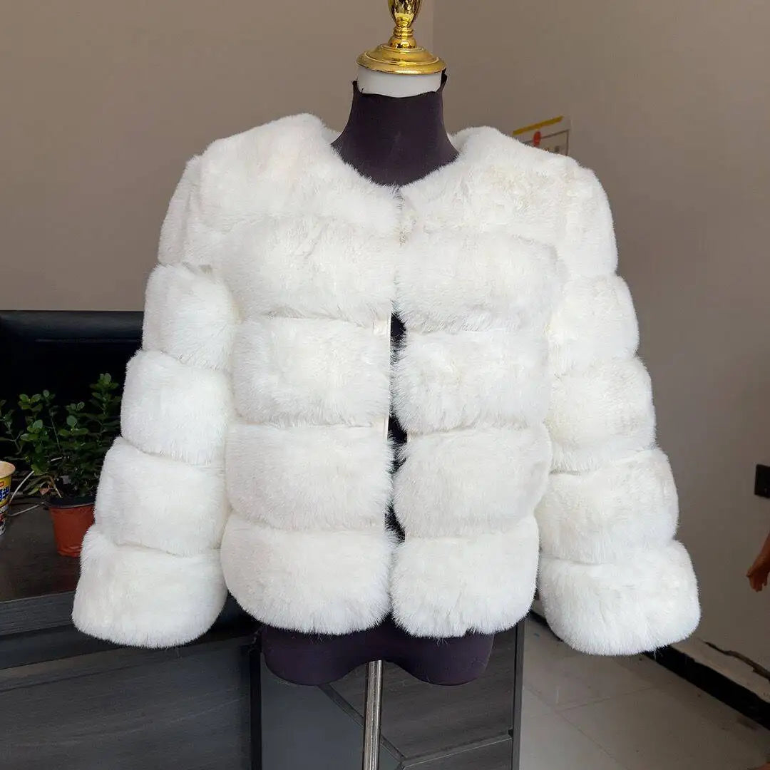 Sophie | Kunstpelzmantel Damen Eleganter Kunstpelz Mantel für Herbst und Winter 25