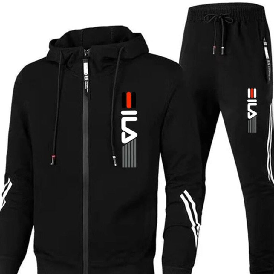 Lars™ - Bequemer Trainingsanzug Dunkelblau / M